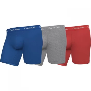 Image of Calvin Klein Pack Boxer Briefs - Blu/Grey/Red