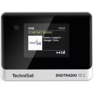 Image of TechniSat DIGITRADIO 10 C Desk radio DAB+, FM Bluetooth Incl. remote control, Alarm clock Black/silver