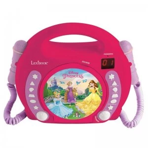 Image of Lexibook Disney Princess CD Player with Microphones