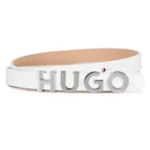 Image of Hugo Zula Belt 1.5cm Womens - White