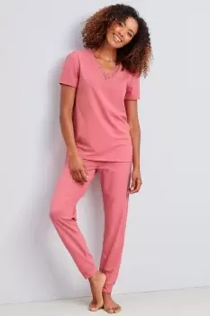 Image of Lace Trim PJ Set