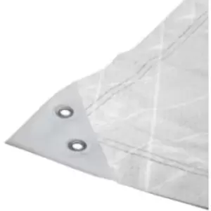 Image of Faithfull Tough-Tarp White Tarpaulin - 8000 x 5000mm