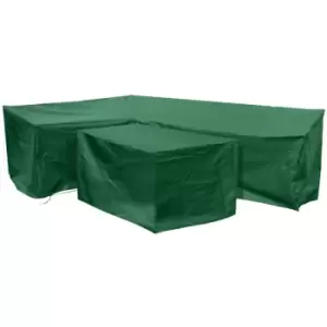 Image of Fiji Left-Side L Shape Dining Cover Set in Green