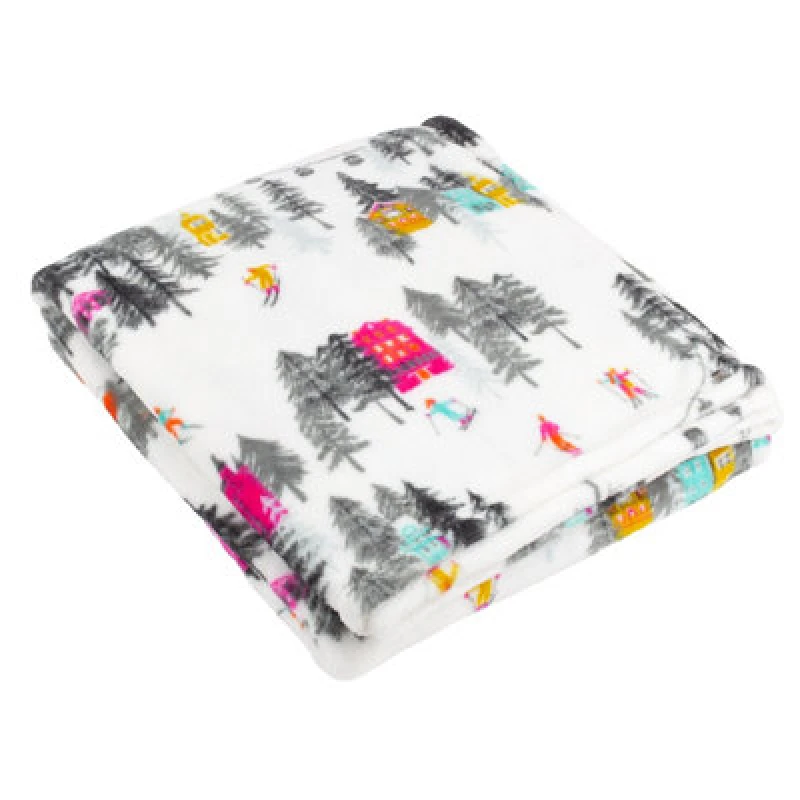 Image of Furn Furn Aspen Fleece Throw in White Size: 130cm x 180cm White 130cm x 180cm Unisex 5025532814326