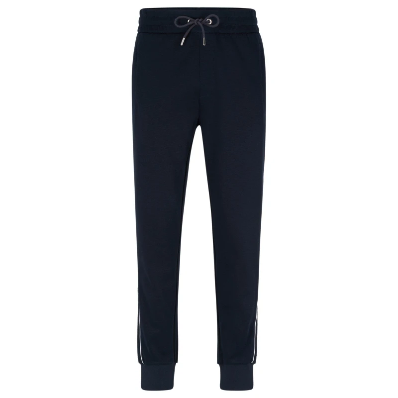 Image of Boss Mens Lamont 260 Ps Closed Hem Jogging Bottoms Dark Blue male 2XL