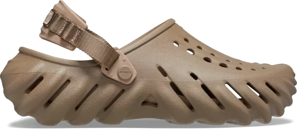 Image of Crocs Unisex Echo Clogs Khaki W6/M5