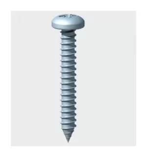 Image of TIMco 01034CPAZ Self Tapping Screw PZ2 Pan Head BZP 10 x 3/4" Box of 1,000