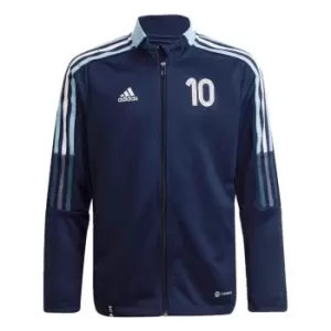 Image of adidas Messi Tiro Number 10 Training Track Top Kids - Blue