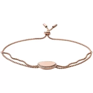 Image of Skagen Elin Rose-Tone Stainless Steel Chain Bracelet