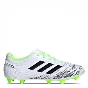 Image of adidas Copa 20.4 Football Boots Firm Ground - White/Blk/Green