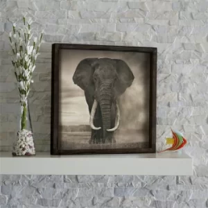 Image of KZM553 Brown Grey Beige Decorative Framed MDF Painting