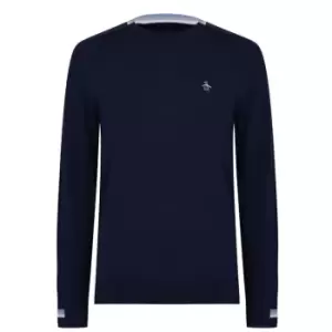 Image of Original Penguin Golf Saddle Shoulder Jumper Mens - Blue