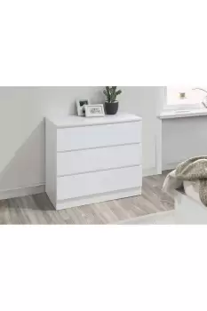 Image of Oslo 3 Drawer Chest Black