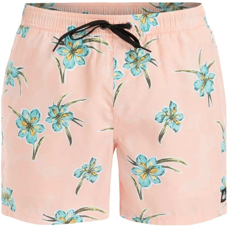 Image of Quiksilver Mens Quik Volley Swim Shorts Peach male Small