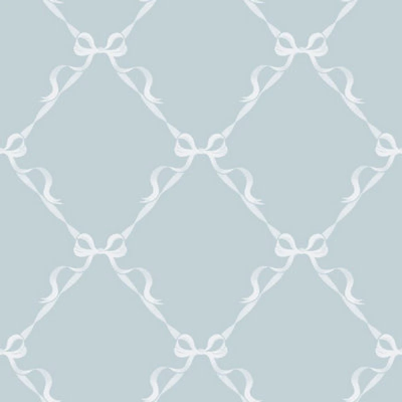 Image of Holden Decor Tied With A Bow Wallpaper Blue Holden 14030