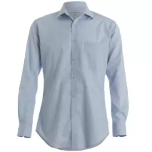 Image of Kustom Kit Mens Premium Long Sleeve Oxford Shirt (15.5) (Light Blue)