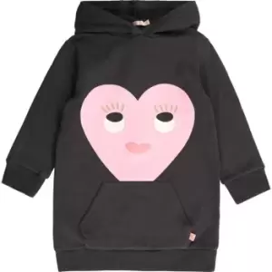 Image of Billieblush Print Hoodie Daydress - DARK GREY