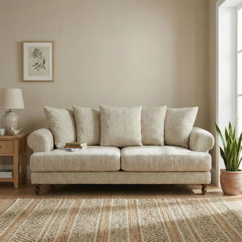 Image of Biba Freddy 2.5 Seaters Sofa Biege Chenille unisex One Size