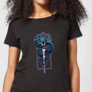 Image of Harry Potter Nagini Neon Womens T-Shirt - Black - M