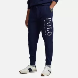 Image of Polo Ralph Lauren Mens Graphic Fleece Joggers - Cruise Navy - M