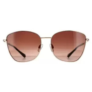 Image of Ted Baker Fashion Rose Gold Brown Gradient Sunglasses