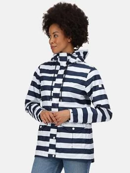 Image of Regatta Bayarma Waterproof Shell Jacket - Navy/White, Size 10, Women