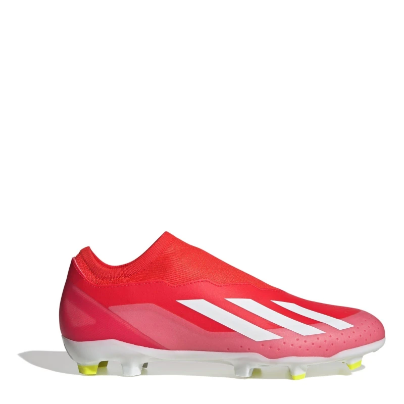 Image of adidas X Crazyfast League Laceless Firm Ground Football Boots - Red Red 10.5