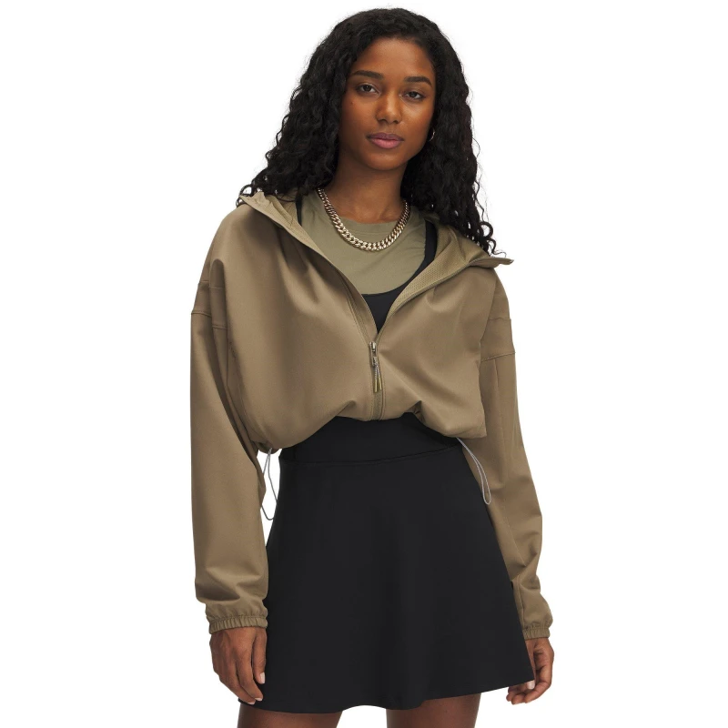 Image of Under Armour Womens Zip Hoodie Brown female 12 (M)