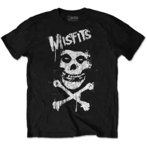 Image of Misfits - Cross Bones Unisex XX-Large T-Shirt - Black