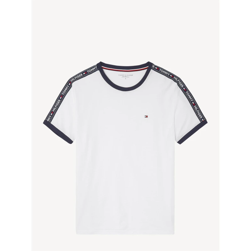 Image of Tommy Hilfiger HWK Tape T Shirt - White White S