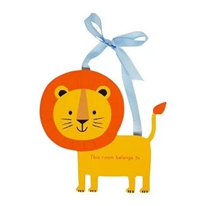 Image of Jungle Baby London the Lion Plaque - This Room Belongs To