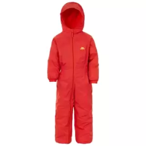 Image of Trespass Baby Unisex Dripdrop Padded Waterproof Rain Suit (6/12 Months) (Signal Red)