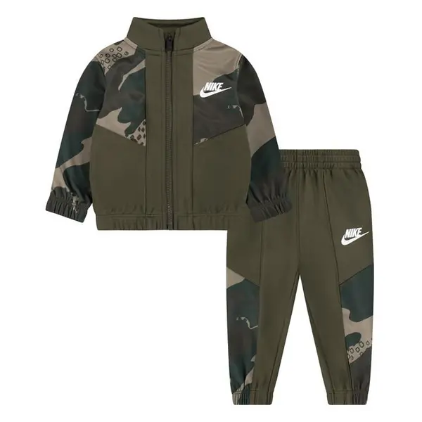 Image of Nike Camo FZ P/Suit Bb41 - Green 6 - 12 Months
