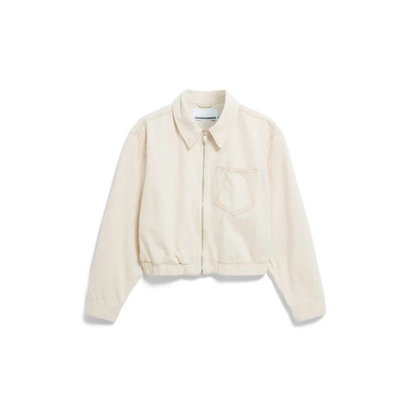 Image of ARMEDANGELS Womens denim jacket Armedangels Caarsta Beige Female XS