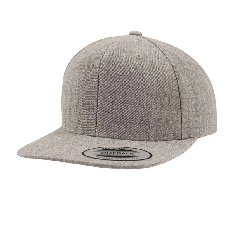 Image of Flexfit Flexfit Men Classic Snapback Cap in Mid Grey Mid Grey One Size Male 5063470794065