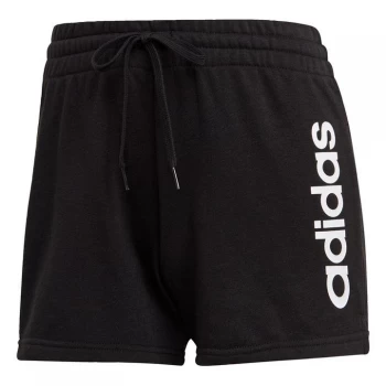 Image of adidas Essentials Slim Logo Shorts Womens - Black / White