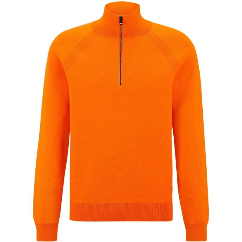 Image of Boss Mens Gallone Crew Sweatshirt Bright Orange male S