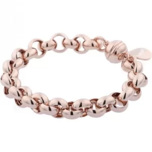 Image of Ladies Bronzallure 18ct Rose Gold Plated Bronze Bracelet