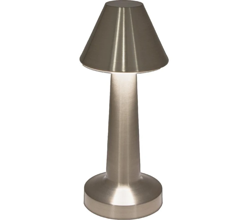 Image of GLOBAL GIZMOS 66369 Rechargeable LED Table Lamp - Brass Effect 5025301663698