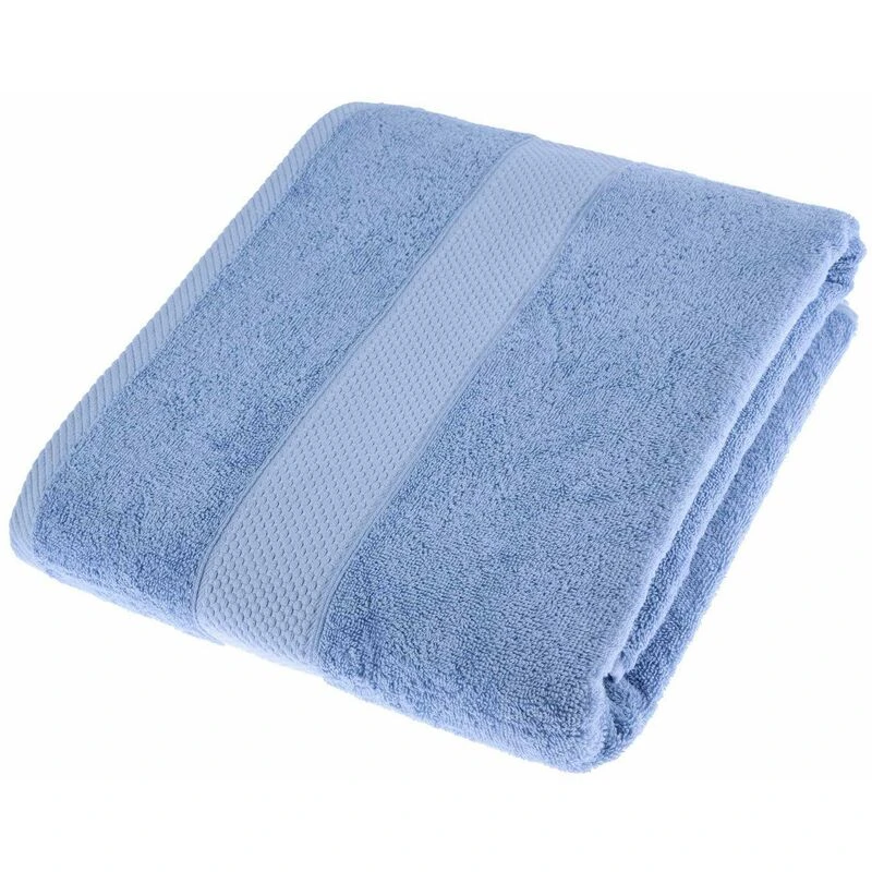 Image of Homescapes Turkish Cotton Jumbo Towel Light Blue