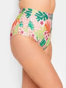 Image of Yours Bali Floral Bikini Brief, Orange, Size 16, Women