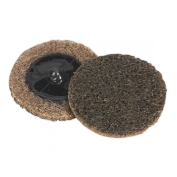 Image of Sealey PTCQC50C Quick Change Preparation Pad Ø50mm Coarse Pack of 10