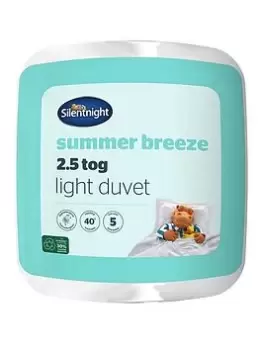 Image of Silentnight Summer Breeze 2.5 Tog Duvet - White
