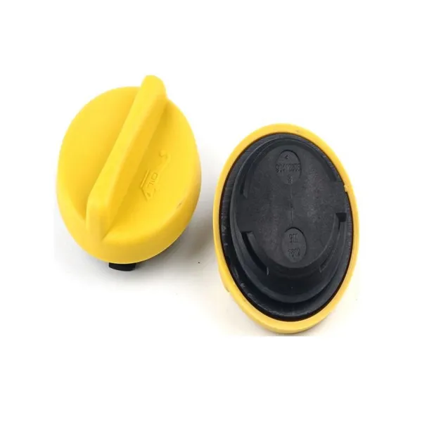 Image of FEBI BILSTEIN 40463 Cap, oil filler yellow with seal VAUXHALL: Astra Mk6, Corsa Mk3, Meriva Mk2, CHEVROLET: Aveo Hatchback, OPEL: Astra J Hatchback Pl