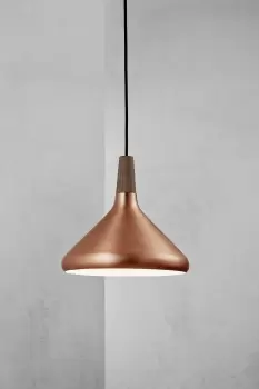 Image of DFTP Nori 27 Indoor Living Dining Metal Pendant Ceiling Light in Copper (Diam) 27cm