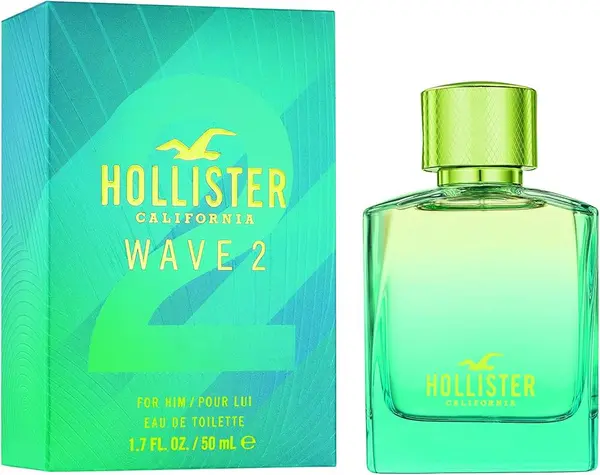 Image of Hollister Wave 2 Eau de Toilette For Him 50ml