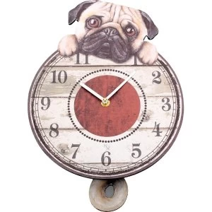Image of Puggin Tickin 32cm Clock