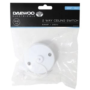 Image of Daewoo 2-Way 6A Ceiling Switch