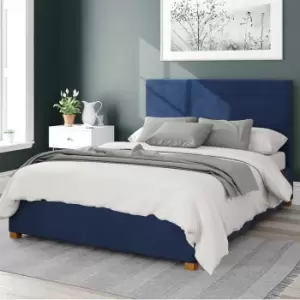 Image of Garland Plush Velvet Ottoman Bed Navy