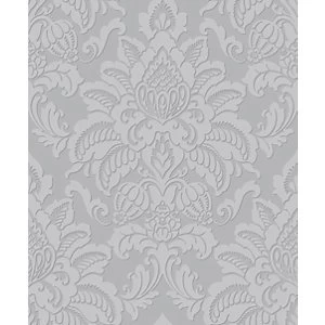 Image of Arthouse Glisten Silver Wallpaper